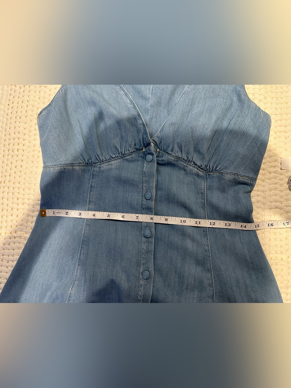Reformation Light Blue Denim Midi Dress - Picture 10 of 12